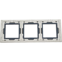 Трехпостовая рамка CGSS стеклянная, светло-дымчатая Эстетика GL-P103-LSG