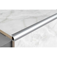 Профиль окантовочный полукруглый алюминиевый ЛУКА 9 мм, 2,7 м, Без покрытия УТ000013266