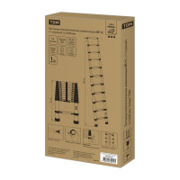 Алюминиевая телескопическая лестница TDM ELECTRIC ЛТ-11 Алмаз 11 ступеней SQ1028-0401