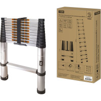 Алюминиевая телескопическая лестница TDM ELECTRIC ЛТ-11 Алмаз 11 ступеней SQ1028-0401