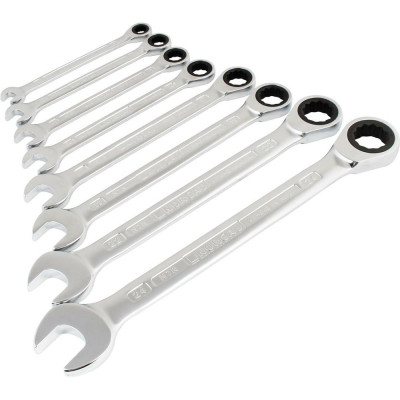 Набор комбинированных ключей с трещоткой NORGAU 8 шт., тип NBS7R-008 060240708