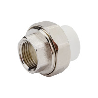 Комбинированная муфта СТМ ПЛАСТ PP-R, разъемная, с внутренней резьбой DN 25х1/2 CPRF2512