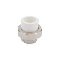 Комбинированная муфта СТМ ПЛАСТ PP-R, разъемная, с внутренней резьбой DN 25х1/2 CPRF2512