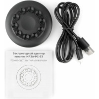 Беспроводной адаптер питания на присосках Cablexpert QI 10Wt, 7,5Wt, 5Wt MP3A-PC-33