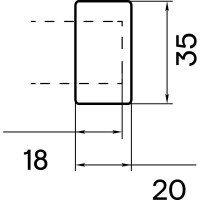 Заглушка Peora DIY белое золото 28 мм 2 шт WG 62753