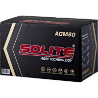 Аккумуляторная батарея 6СТ80 314x174x190, емкость 80 а/ч, ОП Solite AGM80