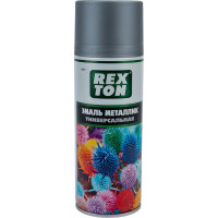 Универсальная эмаль REXTON (металлик; алюминий; аэрозоль; 520 мл) RT-130.00