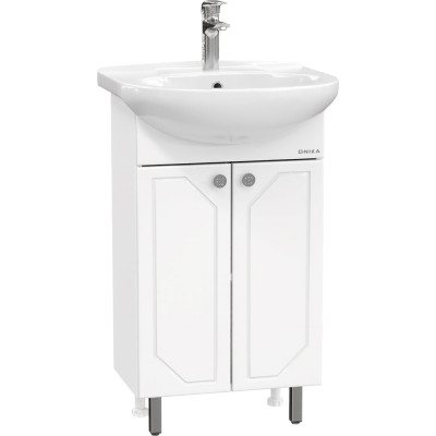 Тумба с раковиной Onika Канны 50 напольная, белая 105003