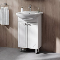 Тумба с раковиной Onika Канны 50 напольная, белая 105003