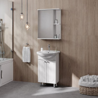 Тумба с раковиной Onika Канны 50 напольная, белая 105003