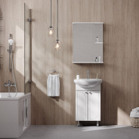 Тумба с раковиной Onika Канны 50 напольная, белая 105003