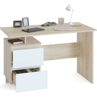 Письменный стол СОКОЛ дуб сонома/белый СПм-19 СПм19Дсб