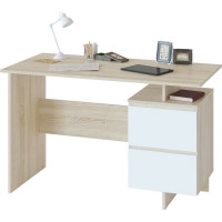 Письменный стол СОКОЛ дуб сонома/белый СПм-19 СПм19Дсб