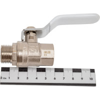 Шаровой кран STI Ду15 Ру40 муфтовый (муфта-штуцер) рычаг D160-02795