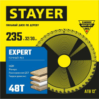 Диск пильный по дереву STAYER Expert 235x32/30 мм, 48Т 3682-235-32-48_z01