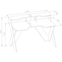 Компьютерный стол СОКОЛ белый КСТ-118Б