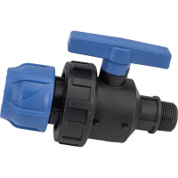 Шаровой кран VALFEX ПНД компрессионный цанга - наружная резьба, разборный 40x1" 1210012640100