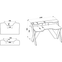 Компьютерный стол СОКОЛ венге КСТ-118 КСТ118В5