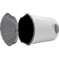 Ведро для мусора Violet с педалью, 11 л, бело-серый 151101