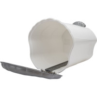 Ведро для мусора Violet с педалью, 11 л, бело-серый 151101