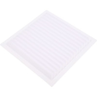 Решетка вентиляционная вытяжная без рамки (130x130 мм; белая) ВИЕНТО 1313В