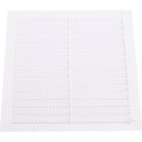 Решетка вентиляционная вытяжная без рамки (130x130 мм; белая) ВИЕНТО 1313В