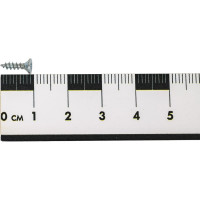 Универсальный саморез КВАДРА 2.5x10 белый, потайная голова, цинк, кор. 1000 шт. 253010001000