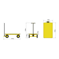 Платформенная тележка WALZMATIC 1000L 00000004524