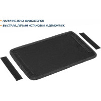 Текстильный подпятник для водительского коврика AutoFlex окантовка тесьма, цвет графит 5000102