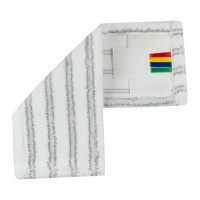 Плоский моп NV микрофибра, 40 см, жесткий абразив, крепление карман и ухо MFHA-M-40/C