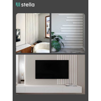 Интерьерная рейка STELLA Бриона МДФ, 16x40x2700 мм, Дуб Санремо белый, упаковка 8 шт. ЦБ-00007390