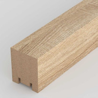 Интерьерная рейка STELLA Ривьера МДФ, 40x30x2700 мм, Дуб Сонома, упаковка 4 шт. ЦБ-00007546