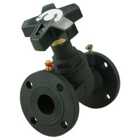 Балансировочный клапан DN.ru чугунный КБЛФ Ду50 Ру16 с ниппелями D080-00396