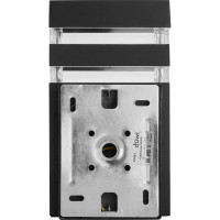 Настенный накладной светильник duwi Nuovo, 1хЕ27х60Вт, IP65, 110х105х200мм, алюминий/стекло, черный 24396 0