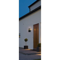 Настенный накладной светильник duwi Nuovo, 1хЕ27х60Вт, IP65, 110х105х200мм, алюминий/стекло, черный 24396 0