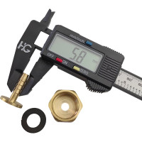 Наконечник 1/2"ВР х 6 мм + прокладка, 5 шт HG 1646518