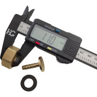 Наконечник 1/2"ВР х 6 мм + прокладка, 5 шт HG 1646518