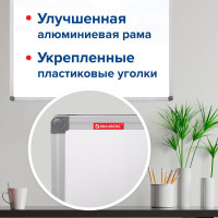 Магнитно-маркерная доска BRAUBERG Extra 90x120 см, алюминиевая рамка 237555