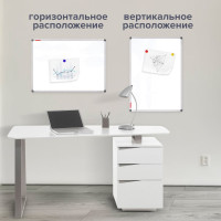 Магнитно-маркерная доска BRAUBERG Extra 90x120 см, алюминиевая рамка 237555