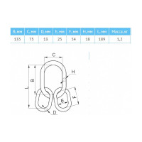 Цепной четырехветвевой строп КанТраст  4СЦ 2,36/1000 4STS2361000