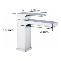 Смеситель для умывальника Gappo 35к G1018 литой, п/гайку, хром 549399