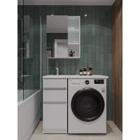 Напольная тумба с левой раковиной под стиральную машину ORANGE OP-40TUW+RAL