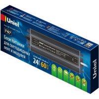 Блок питания Uniel ультратонкий UET-VAF-060B67 24V IP67 UL-00009366