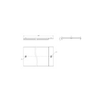 Крышка на лоток EKF основание 100х3000-0,55 мм (2 шт по 3 метра) k100100-0,55