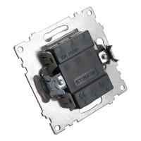 1-клавишный выключатель STEKKER (механизм), GLS10-7105-02, 250V, 10А, серия Катрин, шампань 39590