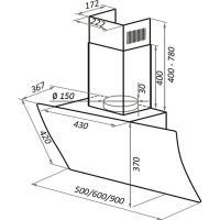 Кухонная вытяжка MAUNFELD Sky Star Chef 60 бежевый SKY STAR CHEF 60 Glass Beige