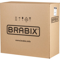 Кресло BRABIX "Top MG-333", с подлокотниками, кожзам, черное, 532553