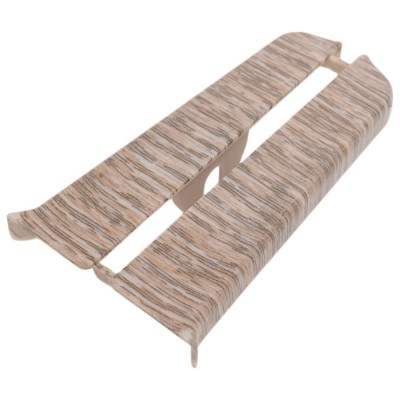 Торцевые заглушки для плинтуса DECONIKA (85 мм; 215 Дуб снежный; 2 шт.) Д-П85-Тп-Ф1 215 ДУБ СНЖ