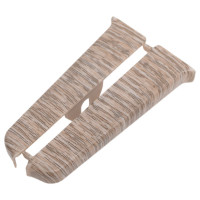 Торцевые заглушки для плинтуса DECONIKA (85 мм; 215 Дуб снежный; 2 шт.) Д-П85-Тп-Ф1 215 ДУБ СНЖ