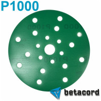 Материал абразивный в кругах 150 мм, 21 отверстие, на пластиковой основе, Р1000 BETACORD 605.1000